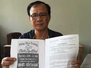 Ông Tấn với bản cáo trạng buộc tội kinh doanh trái phép của Viện KSND huyện Bình Chánh.