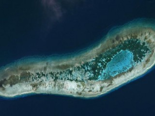 Vietnamese-held Ladd Reef, in the Spratly Island group in the South China Sea