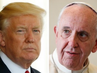 U.S. President Donald Trump and Pope Francis are seen in this composite photo. The two leaders are scheduled to meet at the Vatican May 24. (CNS photos/Reuters and Paul Haring) See POPE-TRUMP-EXPECTATIONS May 24, 2017.
