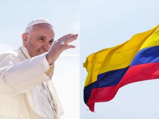 Pope_Francis_Credit_Polifoto_Shutterstock_Colombia_flag_Credit_J_Stephen_Conn_Flickr_CC_BY_NC_20_CNA