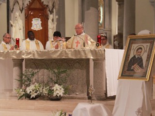 Bishop Michael Yeung Ming-cheung of Hong Kong celebrates Mass Sept. 27, the feast of St. Vincent de Paul, at the Cathedral of the Immaculate Conception. St. Vincent de Paul is the patron saint of all works of charity. (CNS photo/Francis Wong)