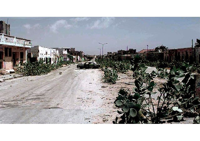 Thủ đô Mogadiscio của Somali thời chiến tranh