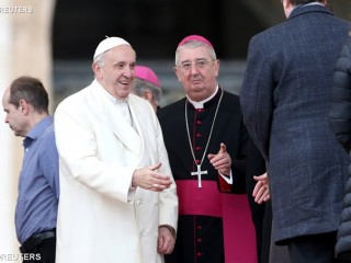 Đức Giáo hoàng Phanxicô và Đức Tổng Giám mục Diarmuid Martin - REUTERS