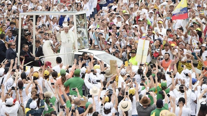 Pope Francis on Saturday travels to Medellin 2017