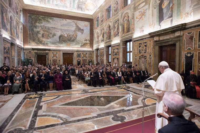 Pope_Francis_addresses_a_conference_on_Laudato_Si_July_6_2018_Credit_Vatican_Media_CNA