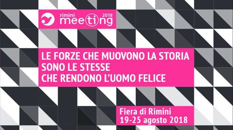 Poster cuộc gặp gỡ các dân tộc tại Rimini 2018