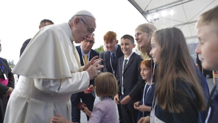 Pope Francis traveled by air to Knock for his only stop outside of Dublin 3