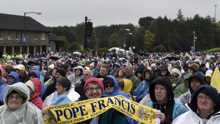 Pope Francis traveled by air to Knock for his only stop outside of Dublin 5