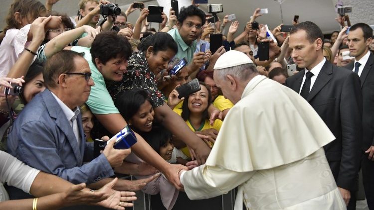 Pope at Wednesday's general audience in the Vatican, August 22, 2018