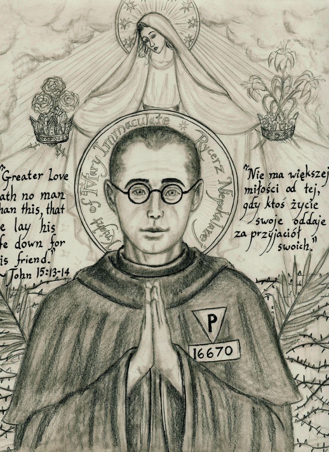 Saint_Maksymilian_Kolbe_by_LordShadowblade