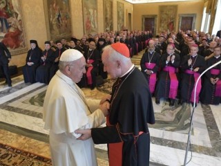 ĐGH tiếp các GM tham dự khóa bồi dưỡng của Bộ Giám Mục  (Vatican Media)