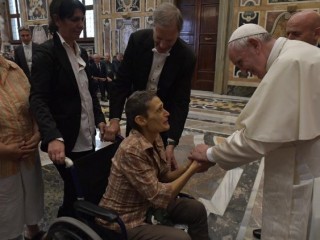 Đức Thánh Cha tiếp Hiệp Hội bảo vệ công nhân tàn phế  (Vatican Media)