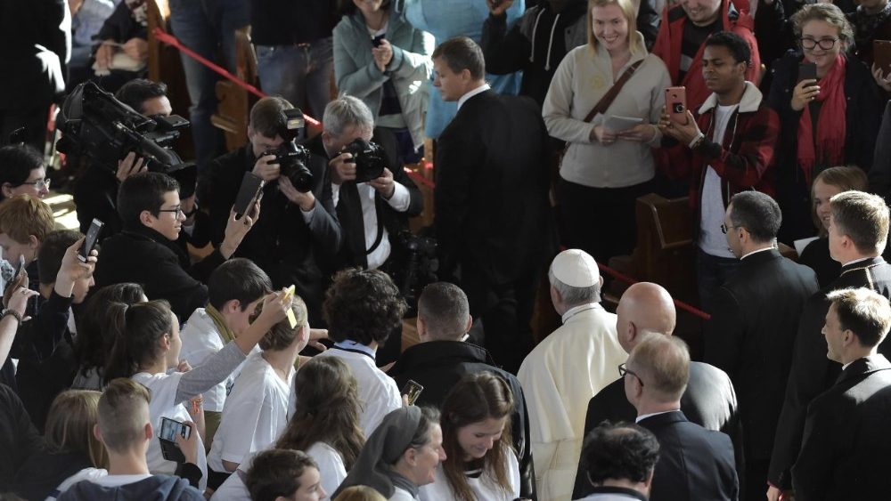 20180925 Pope Francis met with young ecumenical Christianity in Estonia 0