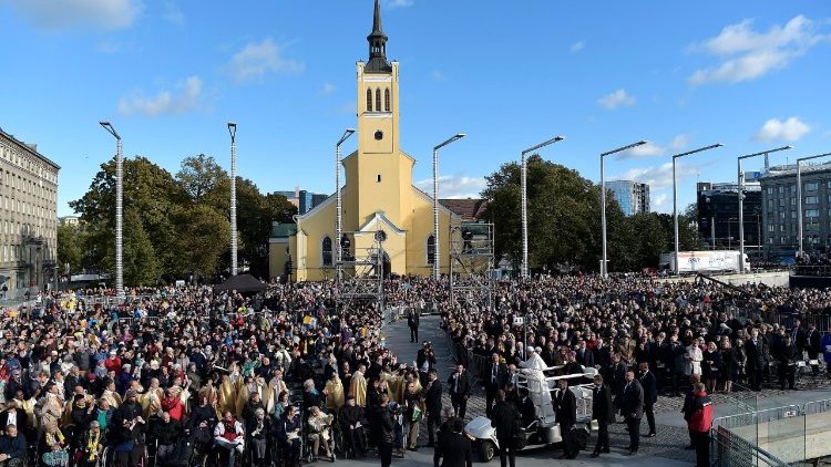 20180925 Pope at Mass in Freedom Square, Tallin, Estonia on September 3