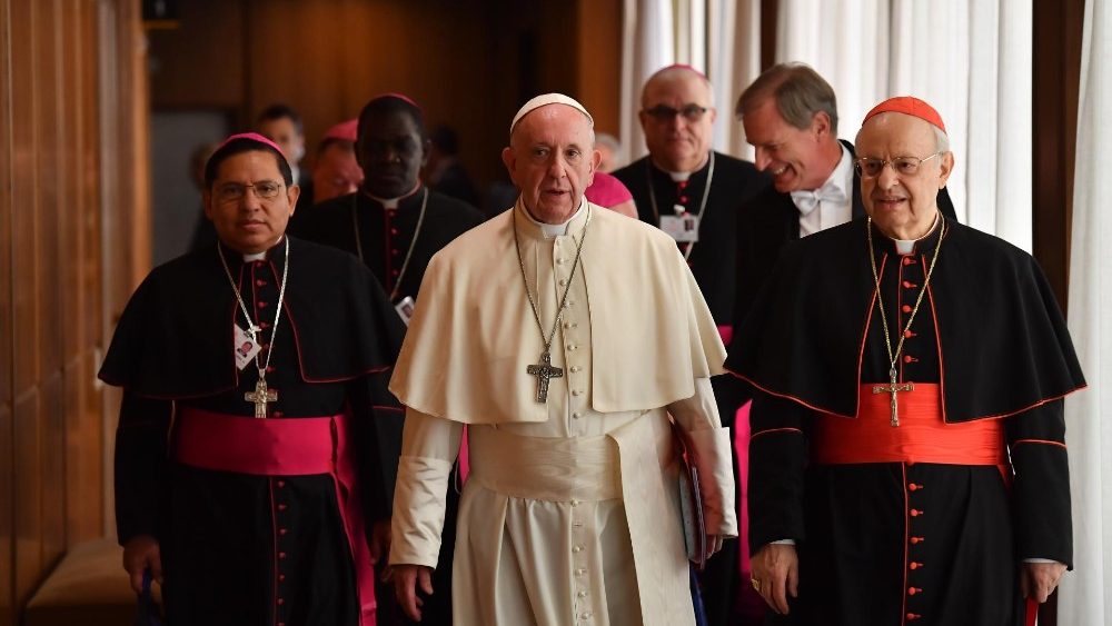 20181004 Pope Francis leads mid-afternoon the General Assembly of the Synod of Bishops 12