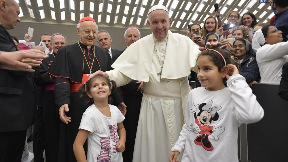 20181007 Papa Francis of Assisi and his fathers met 7,000 young people 13