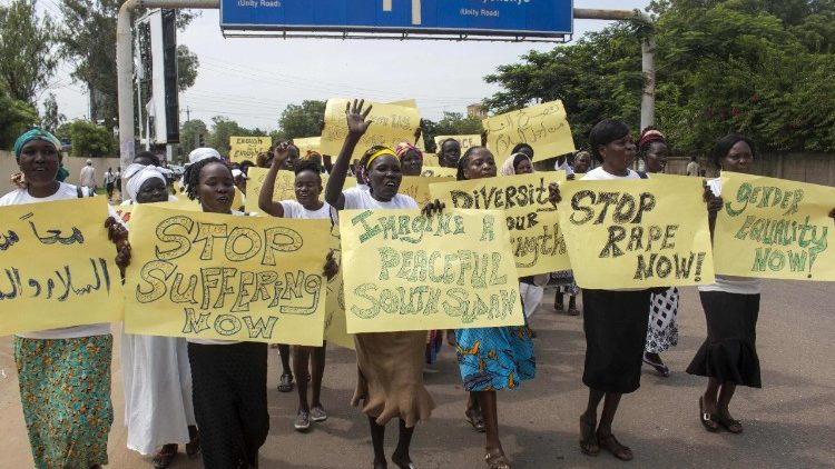 Phụ nữ Sudan đòi hòa bình (AFP or licensors)