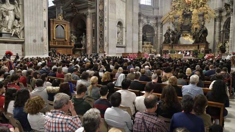 20181103 Pope Francis at a Requiem Mass celebrated in St Peters 4