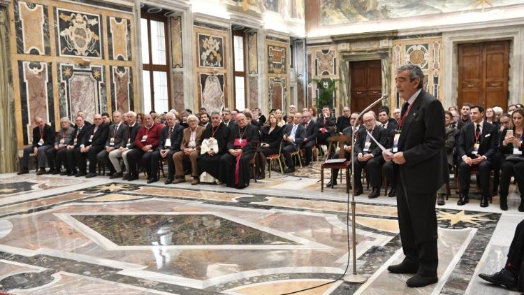 ĐTC tiếp các hiệp hội và các nhóm mang danh Đấng Đáng Kính Giorgio La Pira. (Vatican Media)