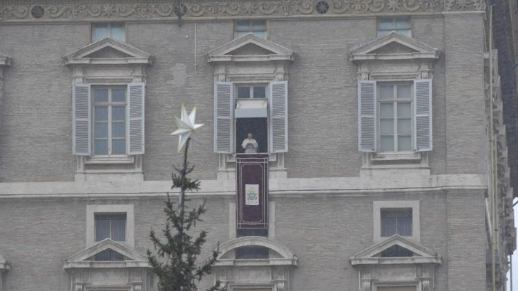 ĐTC Phanxicô tại buổi đọc Kinh Truyền Tin (Vatican Media)