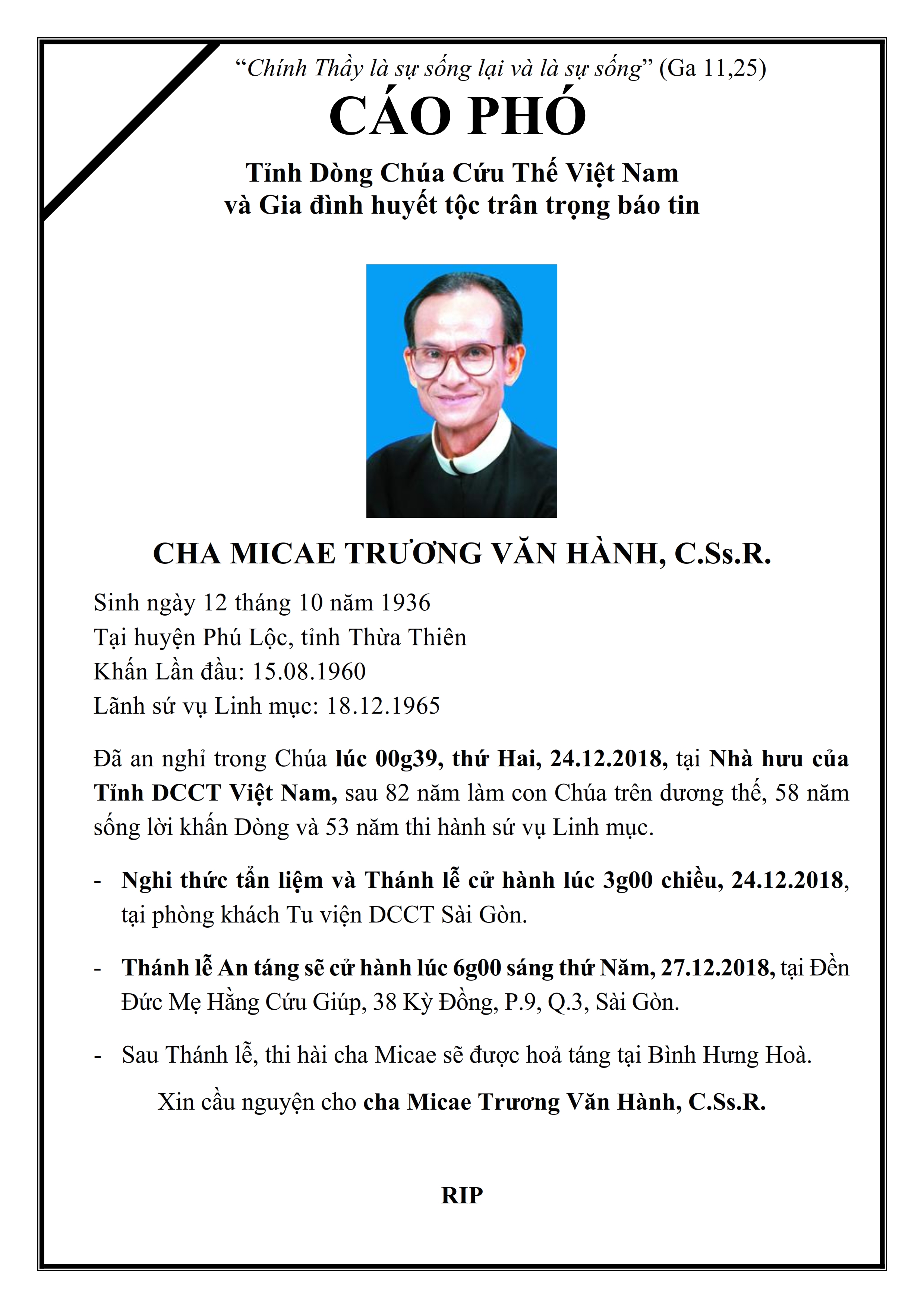 181224 - CÁO PHÓ CHA MICAE TRƯƠNG VĂN HÀNH_001