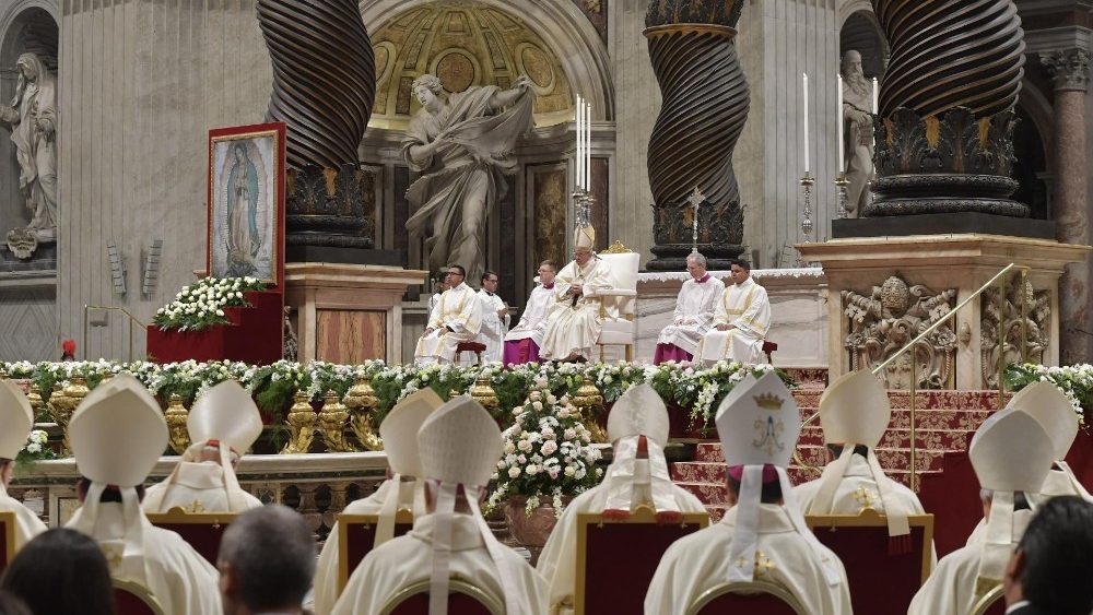 20181213 The Holy Father celebrates the feast of Our Lady of Guadalupe 6