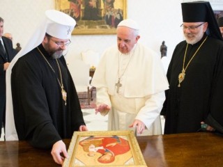 ĐTC Phanxicô gặp Đức TGM Trưởng Schevchuk  (Vatican Media)