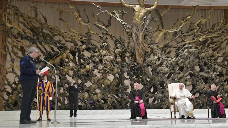 ĐTC tiếp kiến 7 ngàn thành viên Phân Bộ bảo vệ dân sự (Vatican Media)