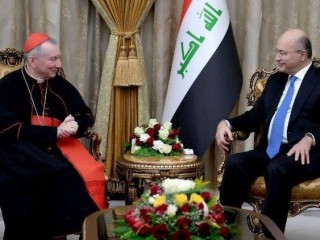 ĐHY Pietro Parolin gặp gỡ Tổng Thống Irak