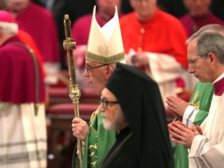 Pope Francis attends Vespers at the Basilica of Saint Paul Outside the Walls