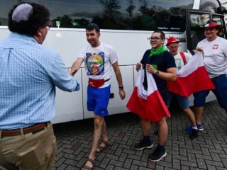 Các bạn trẻ Balan đến tham dự ĐHGT Panama  (AFP or licensors)