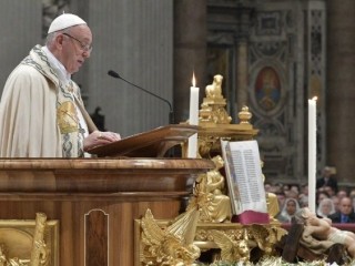 ĐTC Phanxicô giảng trong kinh chiều I lễ Đức Mẹ là Mẹ Thiên Chúa  (Vatican Media)