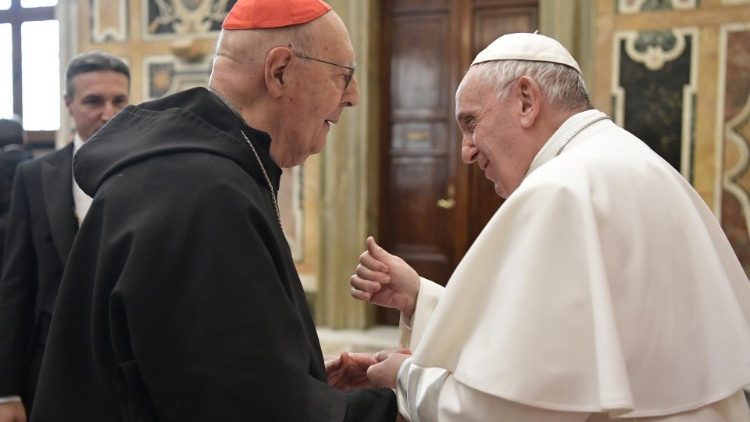 20190218 The Pope receives the St. Augustino Academy in Rome 0