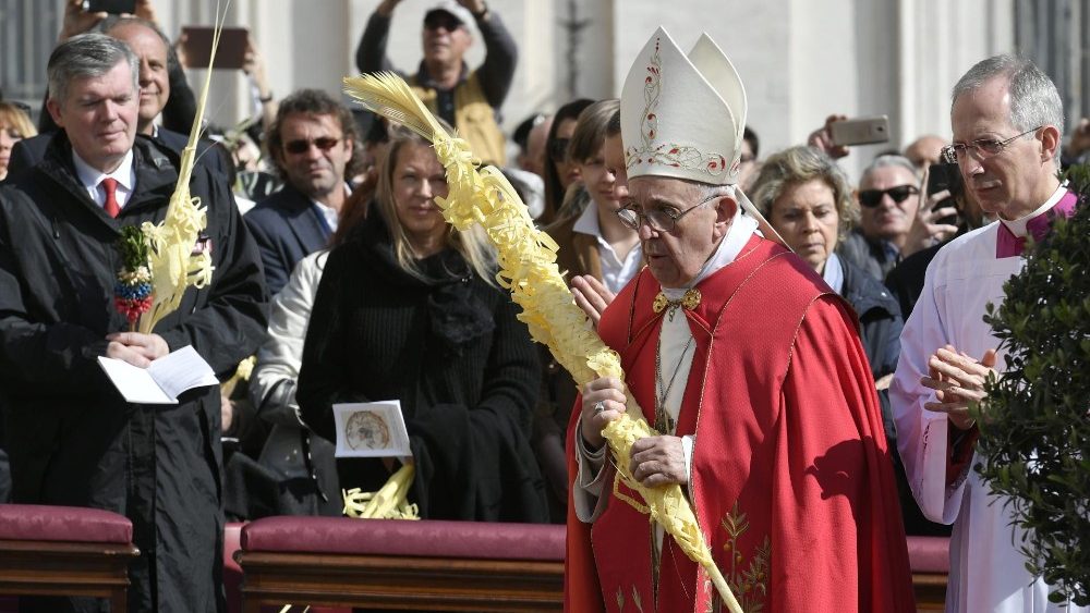 Lễ Lá tại Quảng trường Thánh Phêrô 14/04/2019 (Vatican Media)