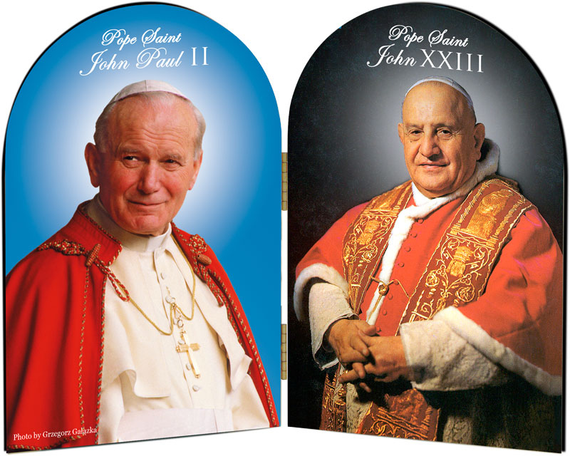 Pope-John-Pau-II-and-John-XXIII-Sainthood-Arched-Diptych__00561_zoom