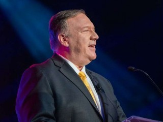 Ngoại trưởng Hoa Kỳ Mike Pompeo phát biểu tại Nashville, ngày 11 tháng 10 năm 2019. Tín dụng: Ảnh của Bộ Ngoại giao của Ron Przysucha / Tên miền công cộng.