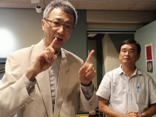 Cha Otfried Chan, Tổng thư ký Hội nghị Giám mục khu vực Trung Quốc, nói chuyện với các nhà báo vào ngày 24 tháng 10 năm 2019. (Tín dụng: Elise Harris / Crux.)