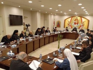 Các Thượng phụ và một số tham dự viên khác tham dự một cuộc họp tại Cairo từ ngày 25-29 tháng 11 năm 2019. Hội đồng các Thượng phụ Công giáo Đông phương đã kêu gọi các quan chức của quê hương của họ "đảm bảo sự an toàn, hòa bình và sự ổn định cho các công dân của họ" (Ảnh: CNS / Tòa Thượng Phụ Công giáo Syriac)