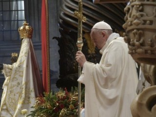 Pope Francis celebrates Mass on New Year's Day  (Ảnh: Truyền thông Vatican)