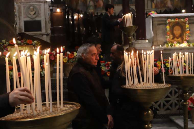 Đài tưởng niệm cầu nguyện của Sant'Egidio trong Vương cung thánh đường Santa Maria ở Trastevere ngày 2 tháng 2 năm 2020. Ảnh lịch sự của Sant'Egidio.