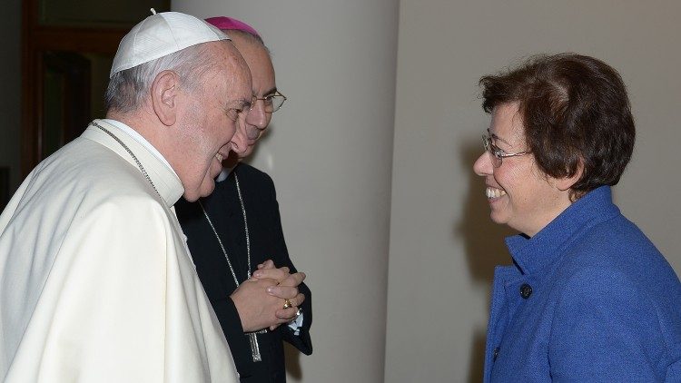 Đức Giáo hoàng Phanxicô gặp Francesca Di Giovanni, Hạ nghị sĩ Đức Giáo hoàng Phanxicô gặp Francesca Di Giovanni, Hạ nghị sĩ