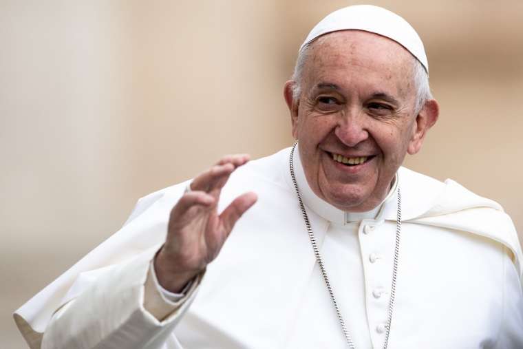 Giáo hoàng Francis ngày 15 tháng 5 năm 2019. Tín dụng: Daniel Ibanez / CNA.