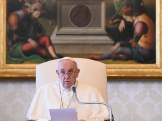 Giáo hoàng Phanxicô trong buổi Khán giả chung hàng tuần (Truyền thông Vatican)