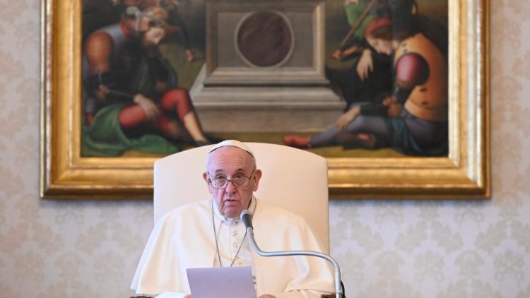 Giáo hoàng Phanxicô trong buổi Khán giả chung hàng tuần (Truyền thông Vatican)