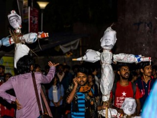 Các sinh viên Hồi giáo từ Đại học Jadavpur phản đối cuộc đàn áp tôn giáo của Cảnh sát Delhi, DIPANJAN TIKARI / Shutterstock. Ngày 16 tháng 12 năm 2019. Tín dụng: