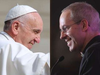 Giáo hoàng Phanxicô. Tín dụng: Daniel Ibanez. / Đức Tổng Giám mục Justin Welby. Tín dụng: Đối tác hình ảnh Lambeth Palace.