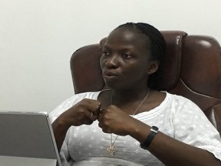 Chị Solange Sahon Sia (Ảnh: Guy Aimé Eblotié)