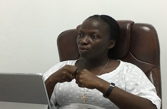 Chị Solange Sahon Sia (Ảnh: Guy Aimé Eblotié)