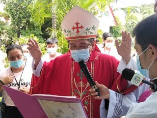 Giám mục Julito Cortes của Dumaguete. HÌNH (Ảnh: CHRISTOPHER J. SOROTE)