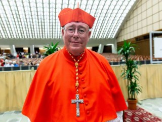 Đức Hồng Y Jean-Claude Hollerich, Tổng Giám mục Luxembourg, tại Vatican, ngày 5 tháng 10 năm 2019 (Ảnh: Daniel Ibáñez / CNA)